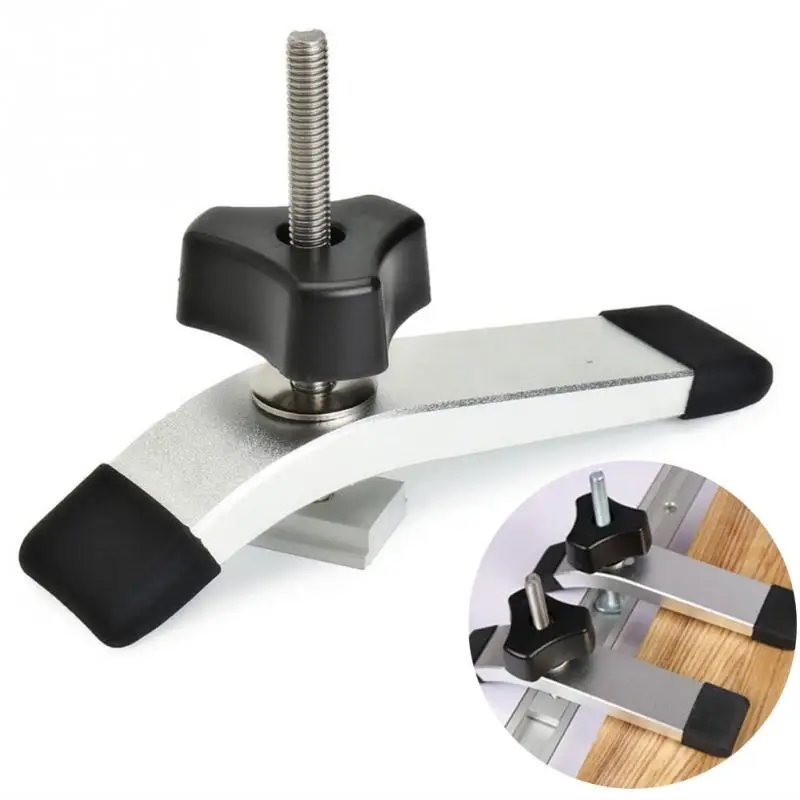 

Metal Quick Acting Hold Down Clamp Set for T-Slot T-Track Woodworking Tool