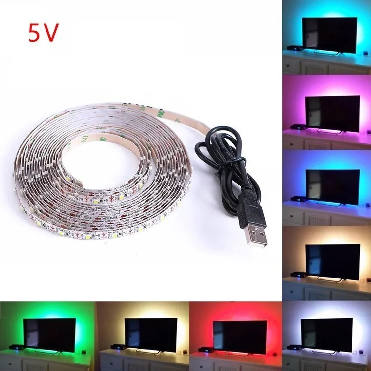 5v Usb Power Led Lamp Strip 2835 Smd Rgb Led Under Cabinet Light