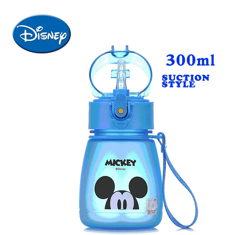 

Disney Mickey Minnie Portable Unbreak Boys Pupil Plastic Cup Girls Mini- Bring Cover Children Aquarius Suction Style