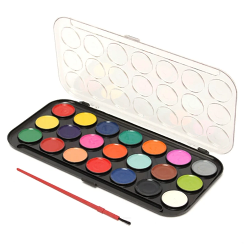 

21 Colors Water Color Gouache Painting Graffiti Material Suit Palette Painted For Watercolor Painting Practice Art Supplies