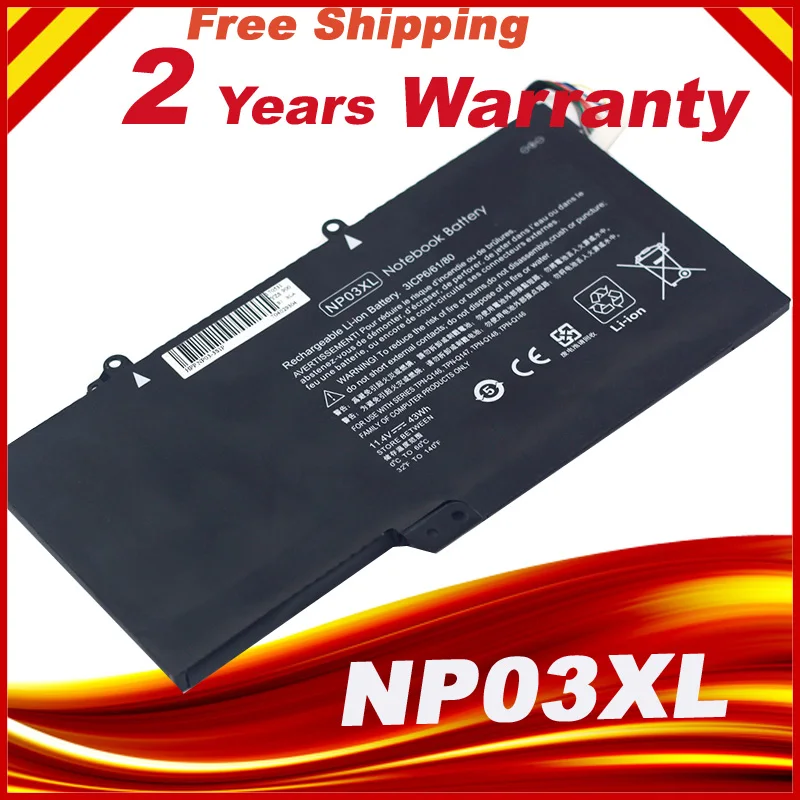 43Wh NP03XL Батарея для струйного принтера HP Pavilion X360 13-A010DX HSTNN-LB6L HSTNN-UB6L | Компьютеры и