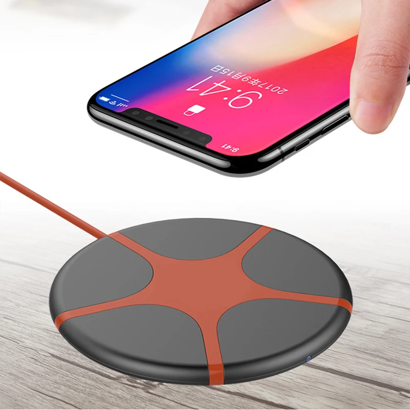 

Wireless Cellphone Charger 10W Qi Wireless Charger Fast Charger For Xiaomi iPhone X/8/8Plus