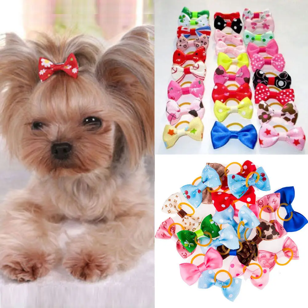 

2019 Hot Pet Decoration 20 Pieces Pet Dog Hair Bows Accessories Grooming Dog Cat Hairpin Clips for Dog