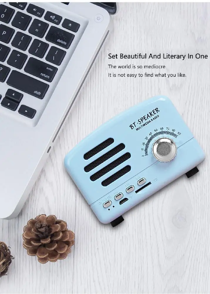 Ostart ретро портативный мини Bluetooth динамик беспроводной s супер бас громкий