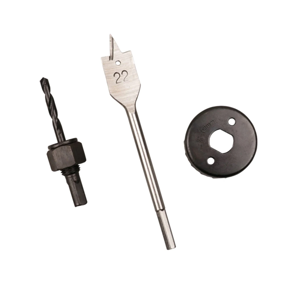 3pcs Woodworking Hole Saw Drilling Tools Door Lock Installation