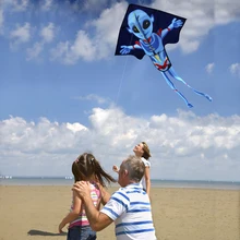 55 дюймов X 37 дюймов открытый воздушный змей пришельцев игрушки для детей и взрослых большой легко летать воздушный змей с веревкой и ручкой для детей