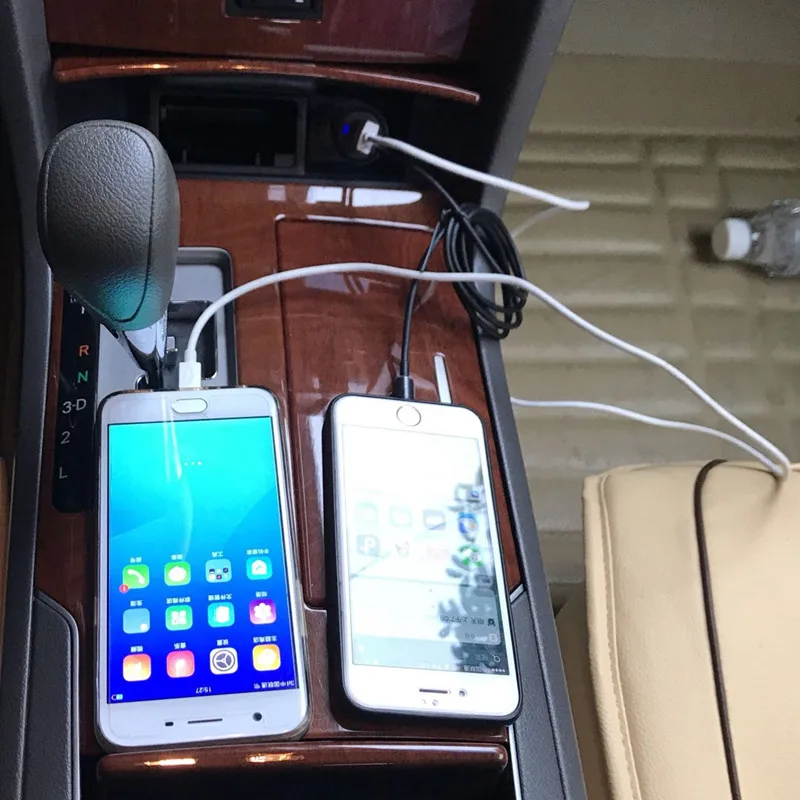 Аксессуары USB Автомобильное зарядное устройство для iPhone Samsung Быстрая зарядка Buick