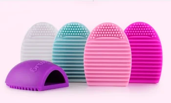 

Brush Egg for Cleaning Makeup Brushes Silicone Brushegg Finger Glove Make Up Brush Cleaner fashion 1000sets