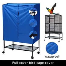 170x380 см, чехол для большой клетки для птиц, теплая ткань для сна, чехол для питомца, защищающий от пыли и солнечного света, водонепроницаемый чехол