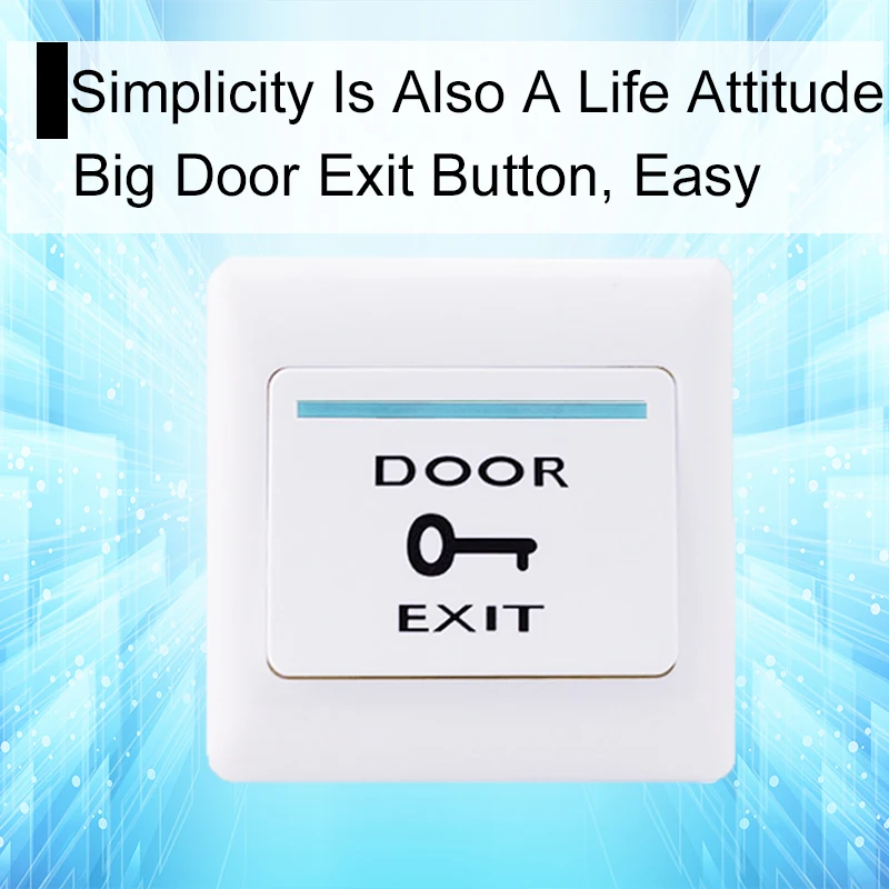 

Eseye Door Exit Release Button Push Switch For Access Control System Electric Door Lock NO COM Sensor Switch Access Push Button