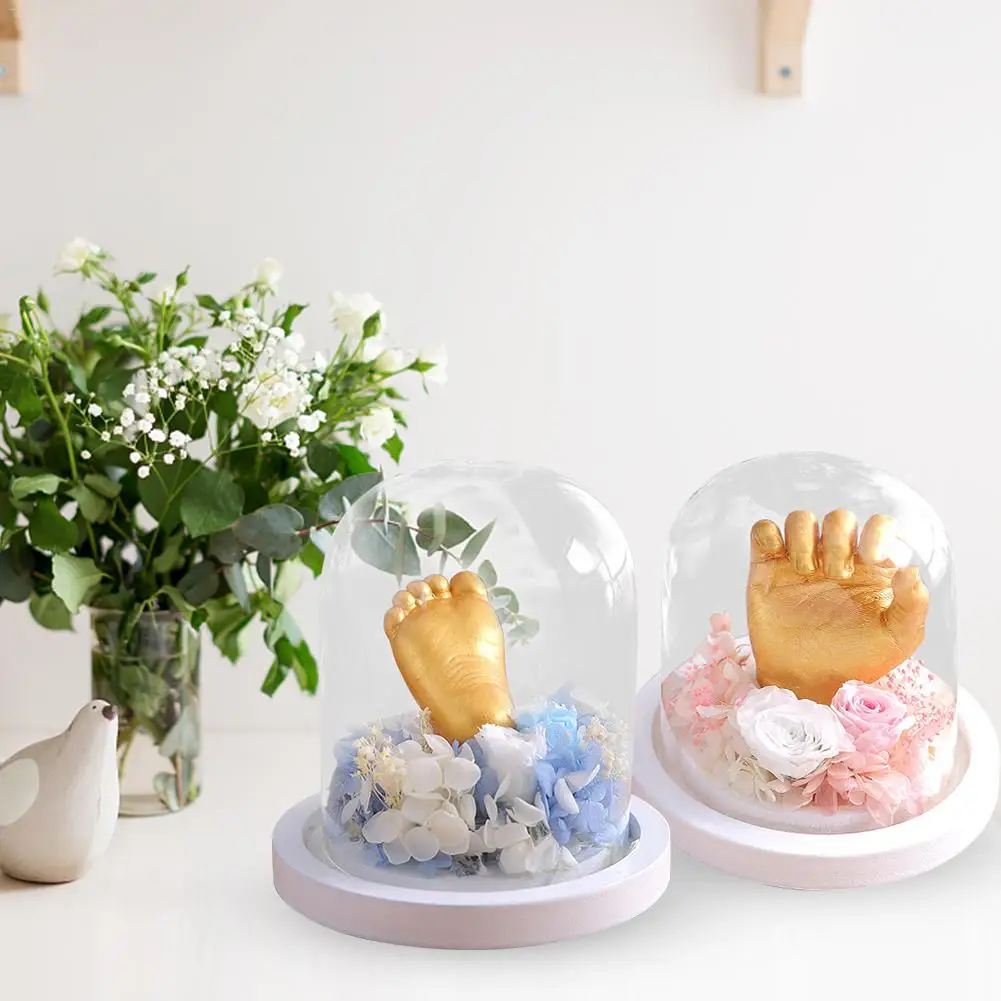 

Baby Hand Foot Inkpad Newborn Infants Footprint Permanent Birthday Commemorate Hundred Days Old Souvenir Clone Powder Mold