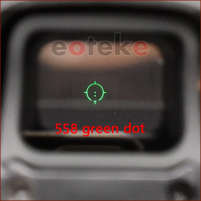 558 holográfico reflectante serie verde punto rojo mira Airsoft ajuste en 20mm Rail montajes libre logo personalizado OEM - Imagen 2