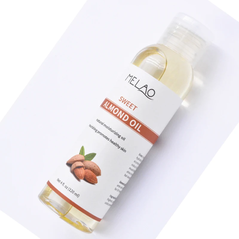 

MELAO Essential Oils Sweet Almond Oil for Hydrating Moisturizing Smooth Skin Hair Care Facial Skin Care Body Massage Oil 120ml