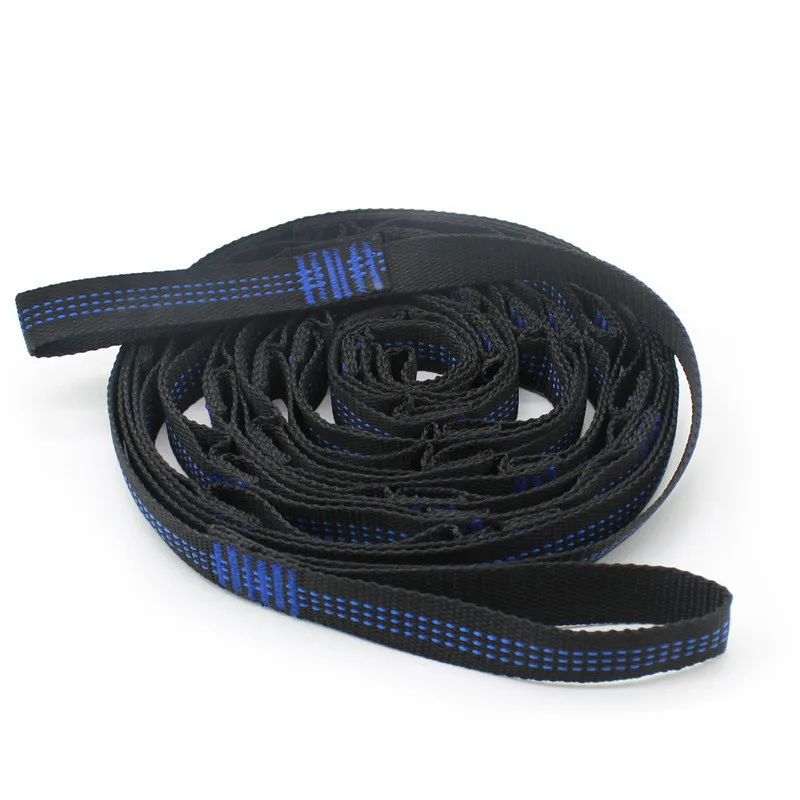 Outdoors Camping Hammock Straps Garden Swing Blets Tree Rope Hamak Blue Orange White
