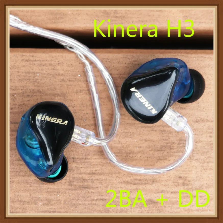 

KINERA H3 1 Dynamic 2 Balanced Armature Hybrid DD+2BA 3 Unit 6 Driver HIFI Music Headset Monitor Earphone Portable Earbuds