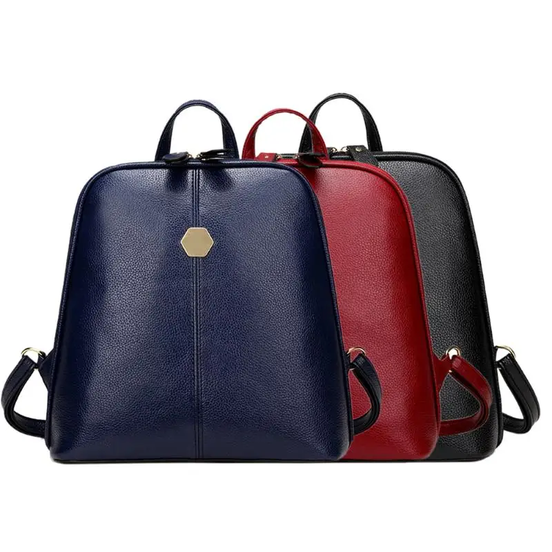 

New Fashion Women PU Leather Mini Backpack Rucksack Girls School Bag