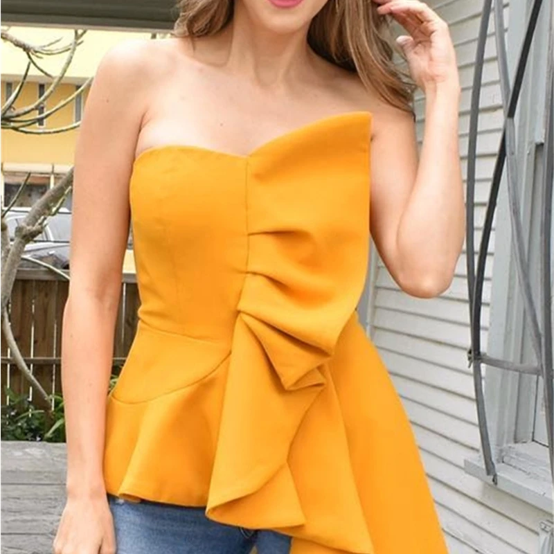 yellow tops and blouses