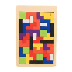 Красочные деревянные головоломка Танграм Puzzle игрушки Тетрис игры Дошкольное Magination интеллектуальная развивающая Kid Игрушка