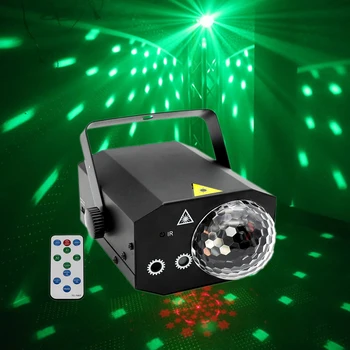 

Laser Projector Stage Light LED Magic Ball Party Lights Music Center Strobe Lamp with Remote for Home Wedding Party Club