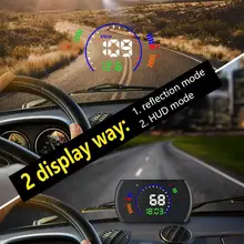 S600 5,8 дюймов OBD HUD автомобиль Дисплей бортовой компьютер hud Дисплей Автомобильная электроника obd2 Автомобильный спидометр лобовое стекло проектор