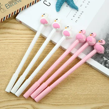 

Korean-Style New Style Cute Flexible Glue Swan Pullover Students Learning Stationery Gel Pen Office Black Pen