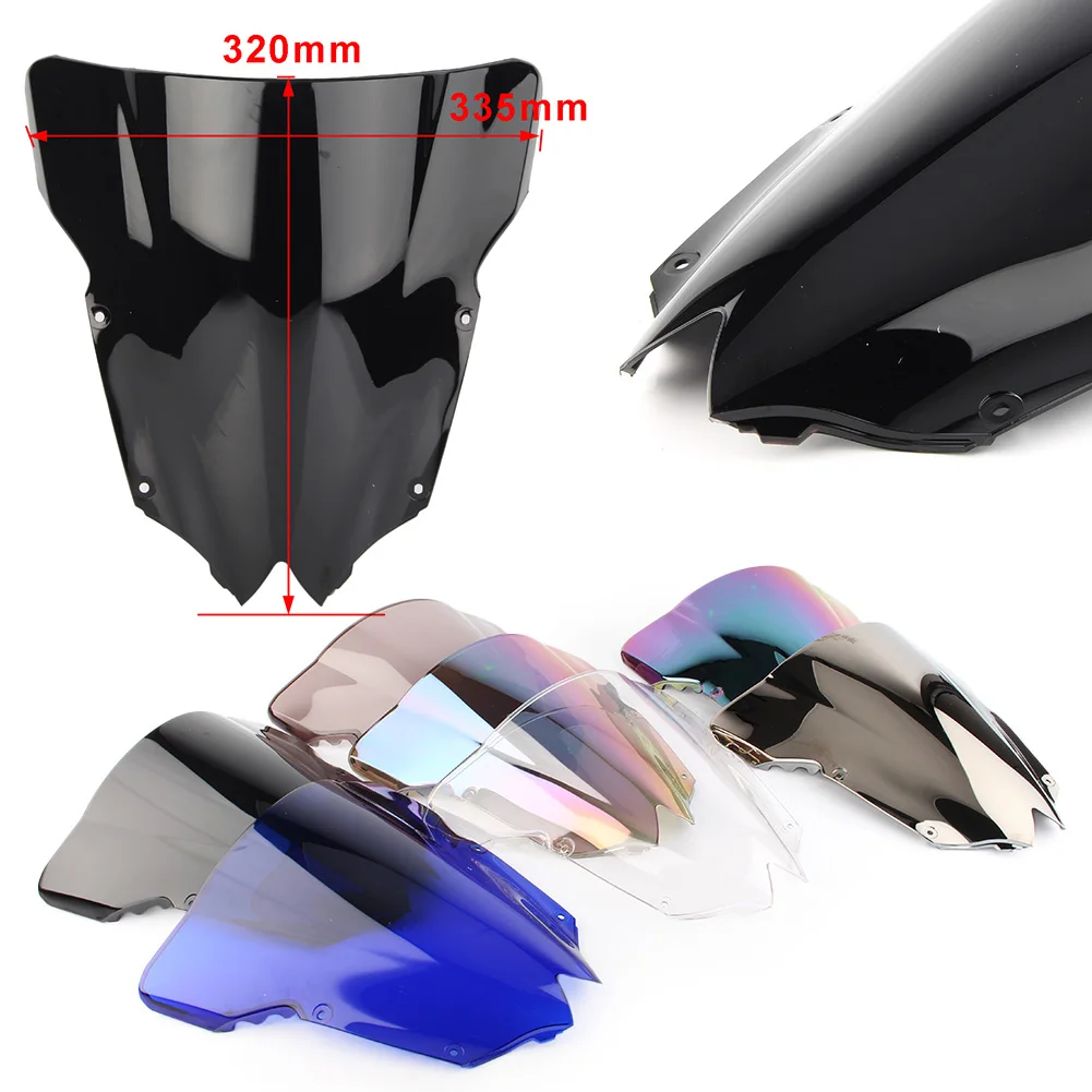 

Motorcycle Windshield Windscreen Double Bubble for Yamaha YZF R6 600 2008 2009 2010 2011 2012 2013 2014 2015 2016