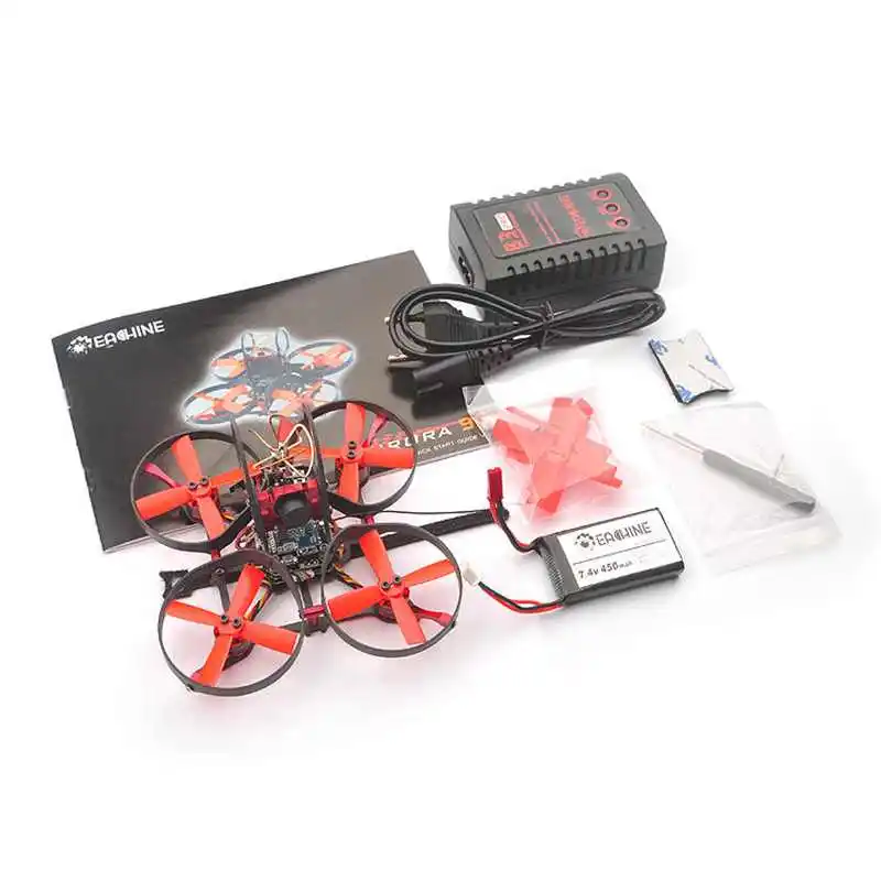 Eachine Для Aurora 90 мм Mini FPV Racer RC Drone BNF w/F3 OSD 10A BLheli_S Dshot600 5 8G 25MW 48CH|Радиоуправляемые