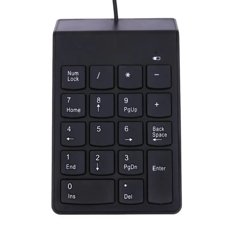 Проводная цифровая клавиатура USB мини-18-клавиш номер клавиатуры для ноутбука Тетрадь для Win2000/XP/ME/Vista/Win7/8/10/Linux/ввода/вывода