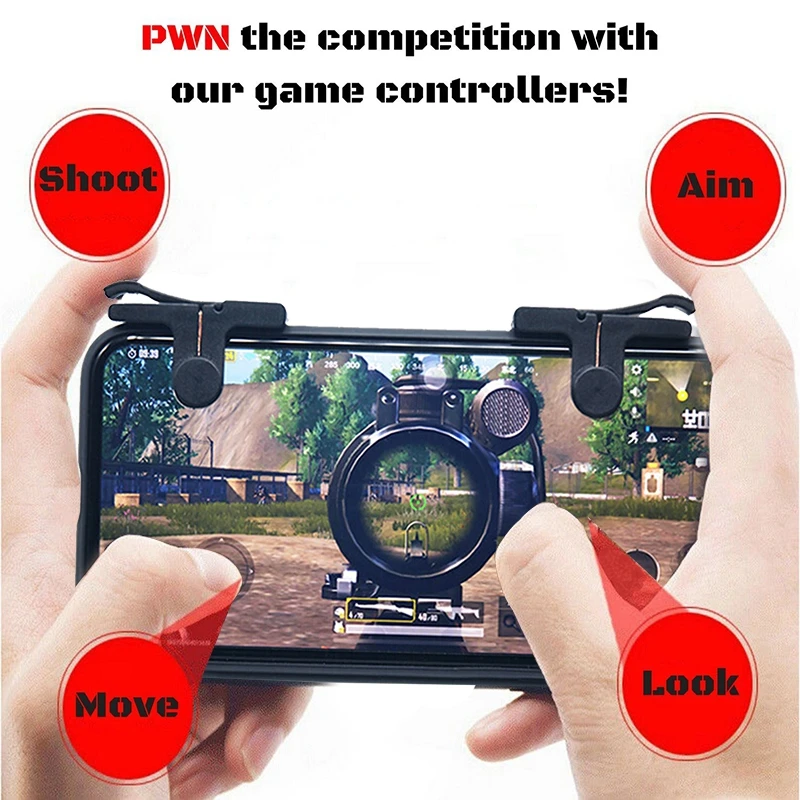 1 пара мобильных игровых ручек для телефона L1R1 Shooter Controller PUBG Game|Геймпады| |