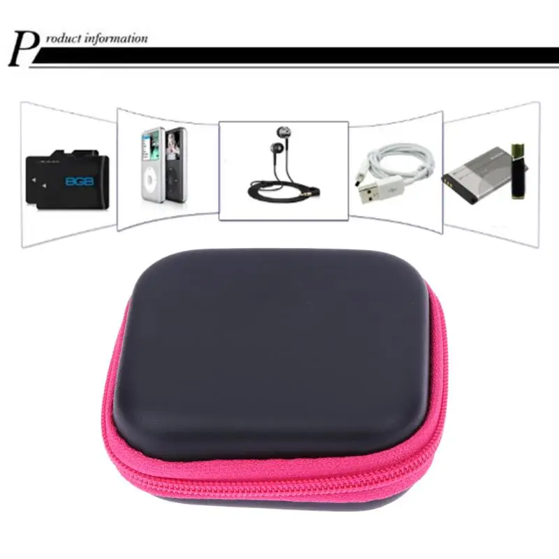 

Data Line Cables Storage Box Case Container Coin Headphone Protective Box Square Bluetooth Earphone Wire Organizer Box