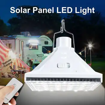 

25 LED USB Rechargeable Solar Power Outdoor Camping Light Remote Control Hiking Night Lamp Tent Lantern Lights for Phone