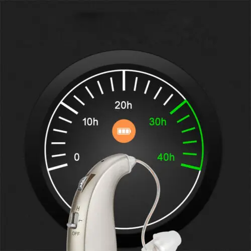 Rechargeable Digital Hearing Aid Severe Loss Invisible BTE Ear Aids High Power Amplifier 1pc