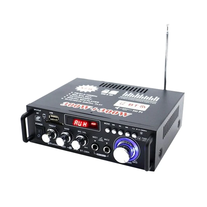 

US plug DC12V AC 220V Bluetooth amplifier mini home amplifier AV-263/AV253
