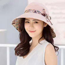 Летняя женская панама с принтом хлопковая Двусторонняя широкоугольная рыболовная Кепка уличная пляжная женские шляпы от солнца Складная Рыбацкая Кепка s