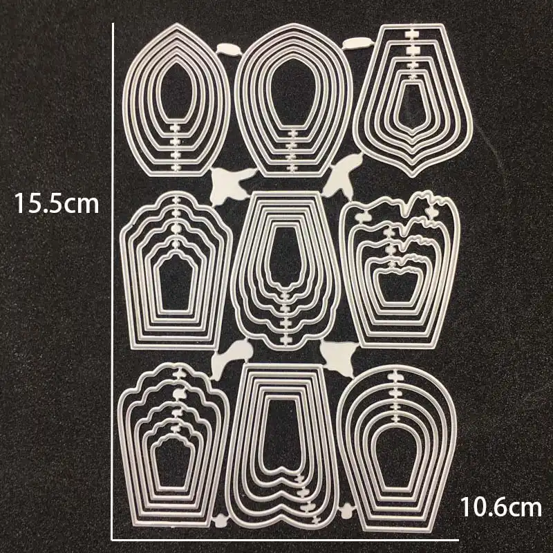 Diseño De Encaje Corte De Metales Die para Bricolaje Álbum de recortes de papel de tarjetas HC
