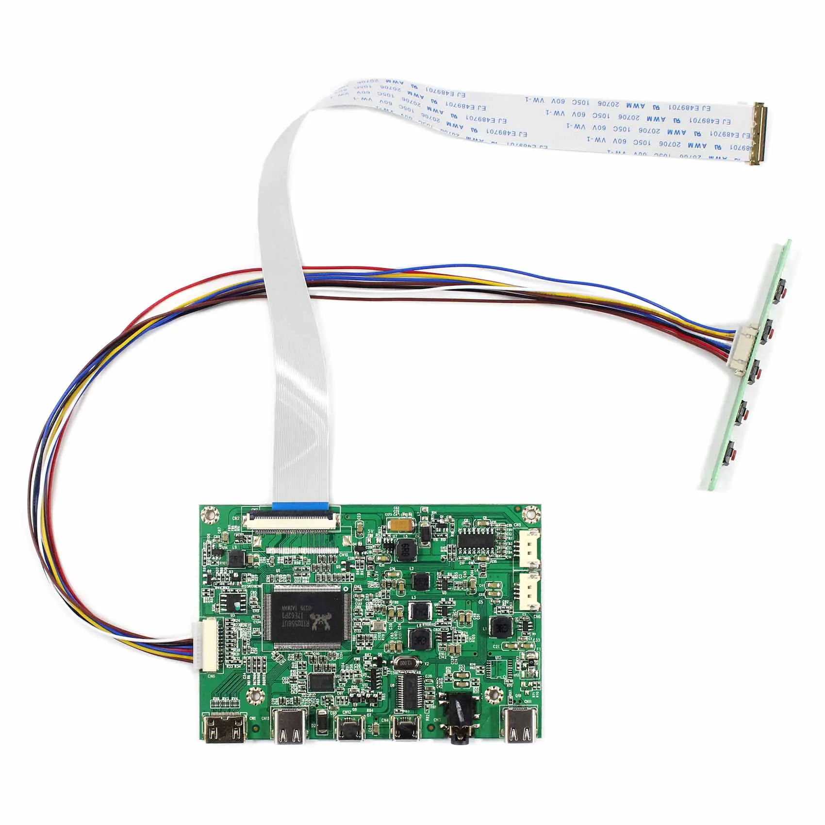 HDMI Type C Control Board Work for 30Pin 1920x1080 EDP LCD N116HSE-EA1/EA2/EJ1/EB1 N133HSE-EA1/EA3/