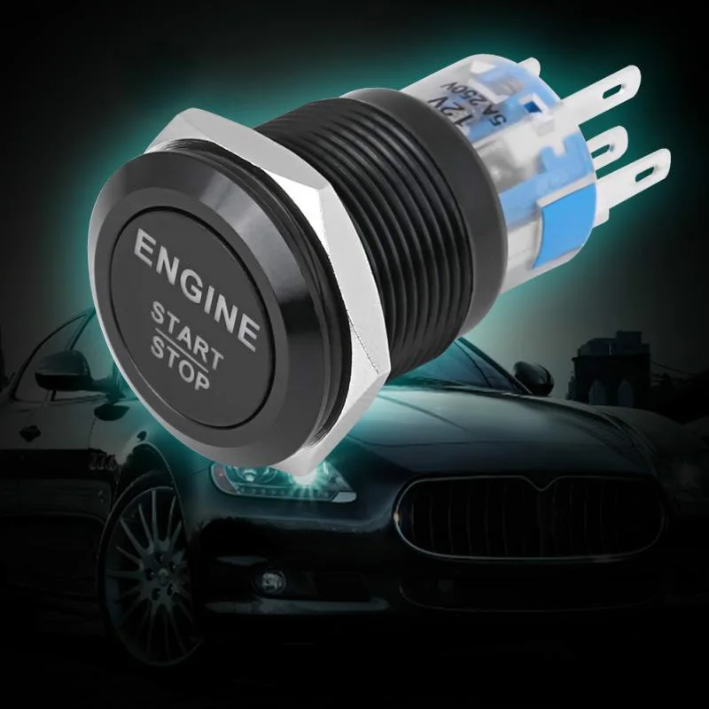 

Metal Button Switch 19Mm Reset Self-Locking Start Button Switch