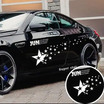 

160cm Funny Car Stickers Car Stars Pattern Sticker Decal Waterproof Paster Car Body Protection Decoration Stickers Car Styling