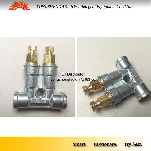 

Haitian dedicated GREASE distributor Pressurized detective volumetric separator valve lubrication divider 2 outlet T8616