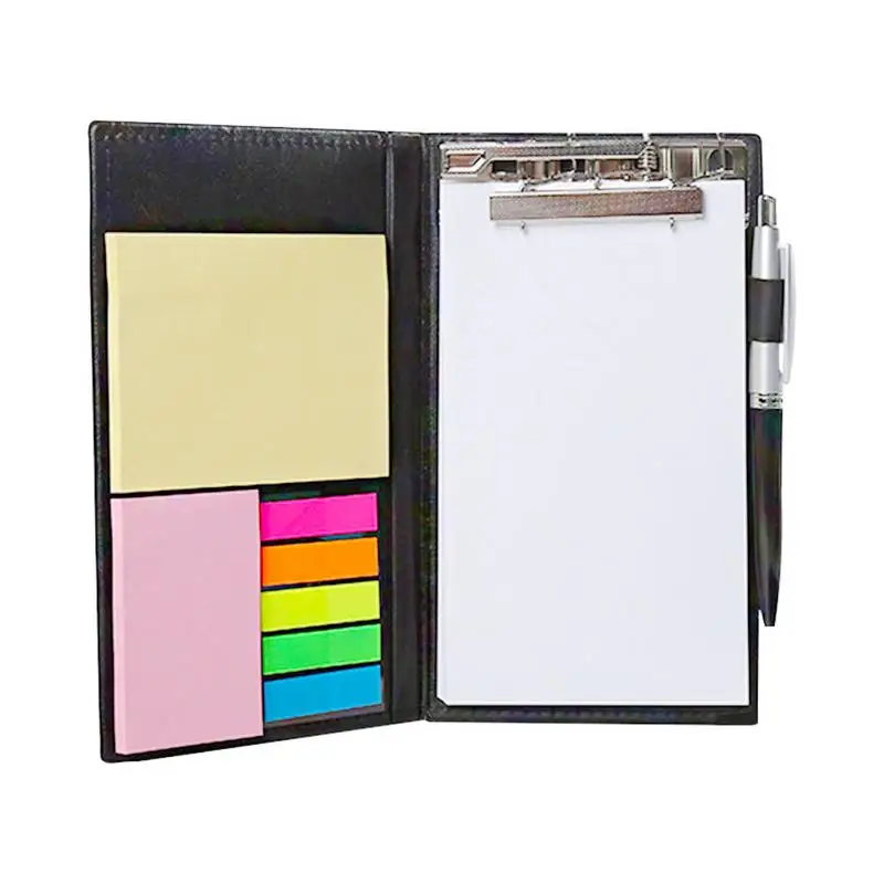 

Sticky Notes Notebooks Colored Page Markers Bundle Set Rectangular Notes Index Tabs Flags Organizer W/Fashion Ballpoint Pen Leat