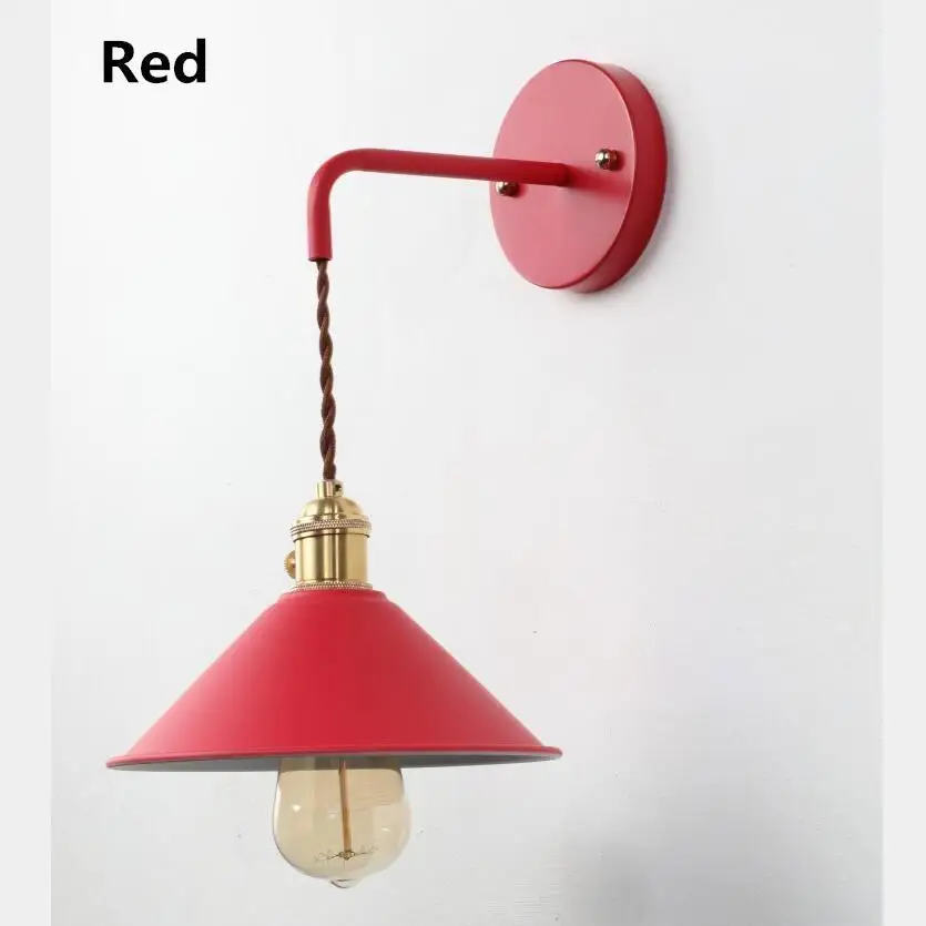 

Fashion Five Color Wall Lamp Decoration Art Living Room Dining Room Wall Lamps E27 Bulb Led Wall Lighting Corridor Lamp Z5