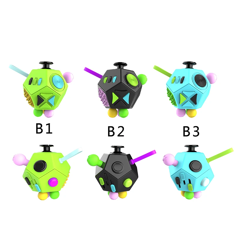 

12 Surfaces Decompression Dice 2018 Newest Creatived Release Stress Game Dice Christmas Gift For Adult Student Teens
