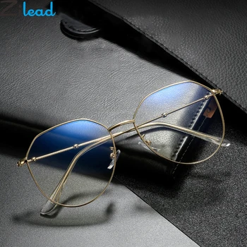 

Zilead Retro Metal Polygon Fnished Myopia Glasses For Women&Men Clear Nearsighted Glasses Hyperopia Eyewear Eyeglasses