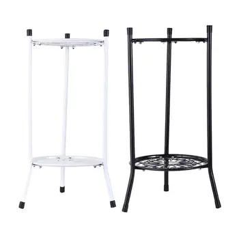 

2 Color Metal Multi-layer Wrought Iron Flower Stand Balcony Desktop Interior Home Simple European Plant Pot Shelf For Decoration