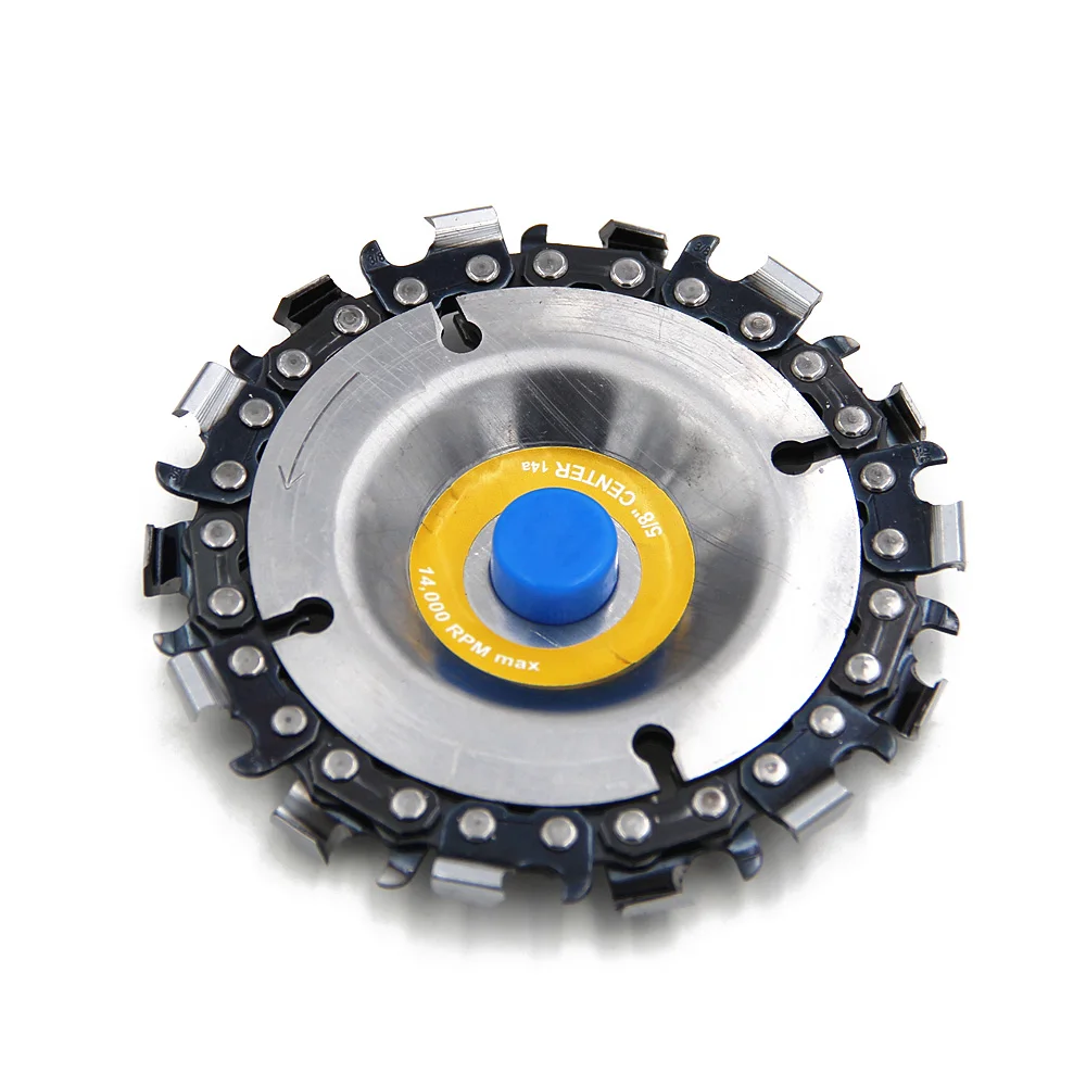 

4inch 14 Tooth Circular Chainsaw Blade Wood Carving Disc Chain Woodworking Angle Saw Blades Grinders Universal cutting discs
