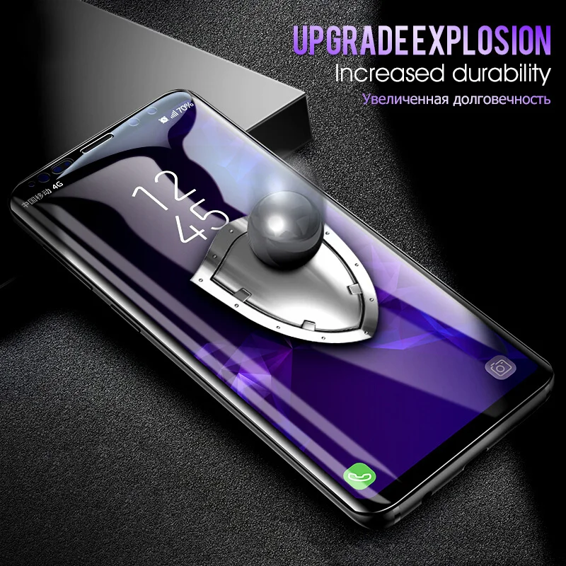 9D Full Curved Tempered Glass For Samsung Galaxy S8 S9 Plus Note 8 9 Screen Protector For Samsung S6 S7 Edge S8 Protective Glass