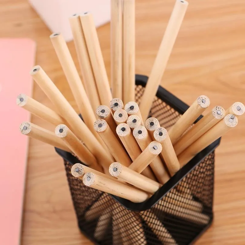 

10 environmentally friendly natural wood pencils HB black non-toxic standard pencil cute stationery office school supplies