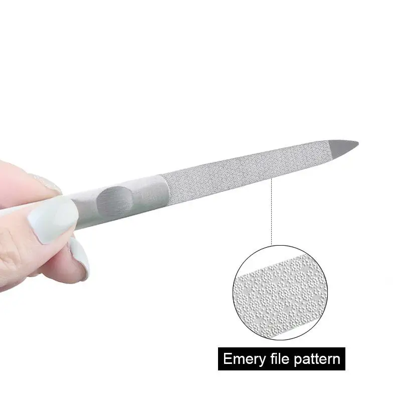 XY Fancy профессиональная пилка для ногтей из нержавеющей стали двухсторонняя шлифовальная штанга маникюрный скраб для педикюра инструмент