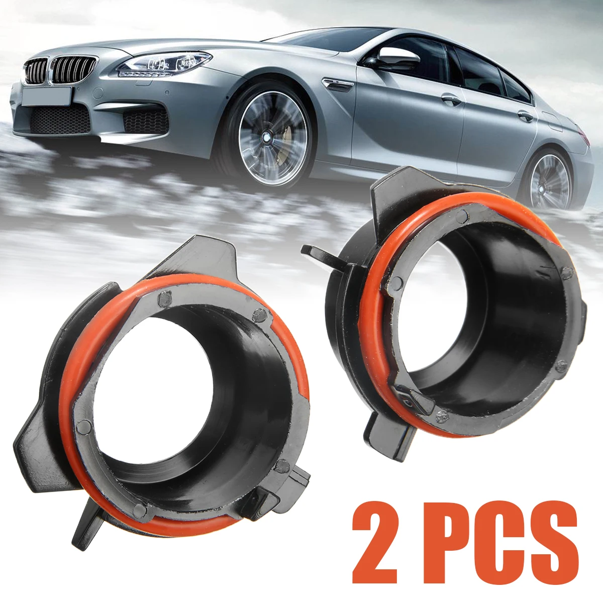 

Car Light Base 2pcs H7 HID Xenon Bulb Conversion Adapter Holder for BMW E39 5 Series 1997 1998 1999 2000 2001 2002 2003