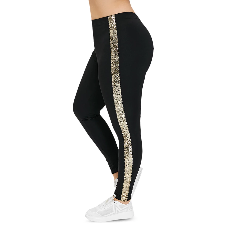 plus size sequin leggings